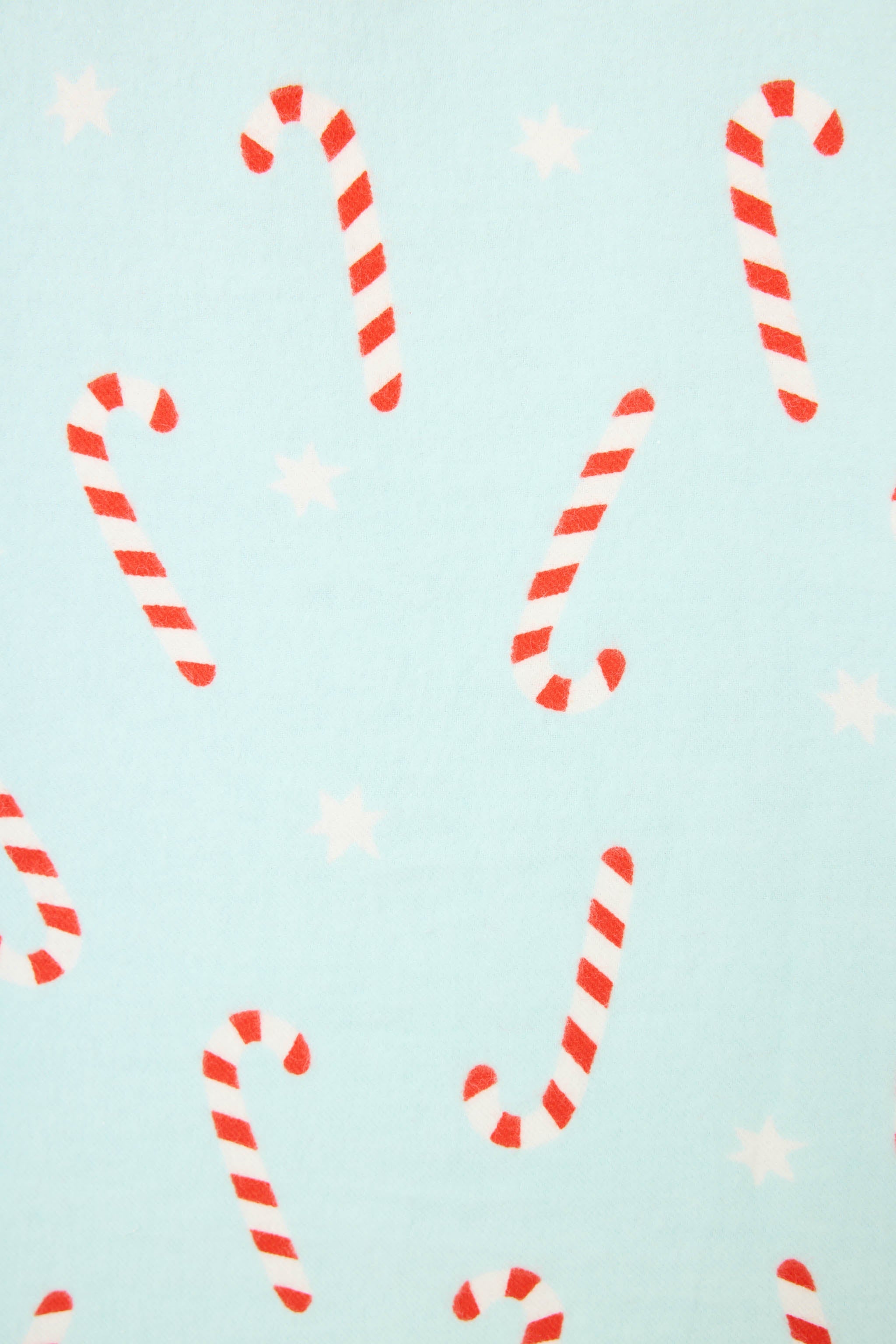 4-Piece Candy Cane Print Flannel Gift Set
